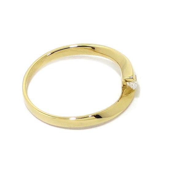 Anillo solitario circonita oro amarillo