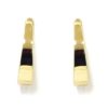 Pendientes oro amarillo liso trapecio envolvente