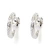Pendientes criollas oro blanco diamantes