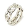 Anillo hombre eslabones barbados estampado