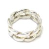 Anillo hombre eslabones barbados plata 925