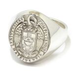 Anillo sello Universidad Complutense Plata