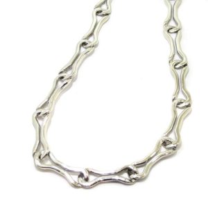 Collar plata cadenas navarra
