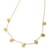 Collar fino 7 colgantes circulos oro