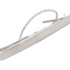 Sujetacorbatas recto curvado oro blanco