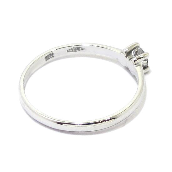 Anillo Solitario diamante brillante 0.19ct garras oro