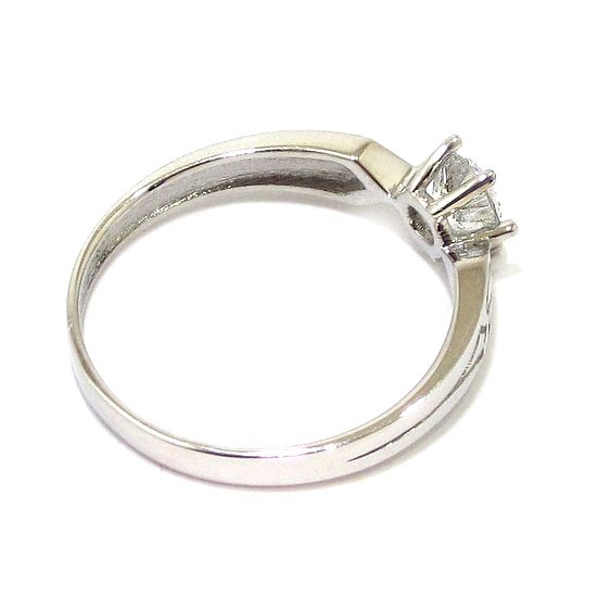Anillo Solitario diamante brillante 0.41ct 6 garras oro