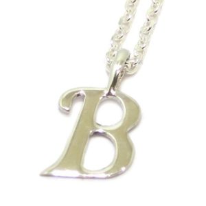 Colgante inicial B cadena plata