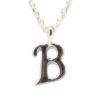 Colgante inicial B cadena plata