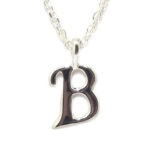 Colgante inicial B cadena plata