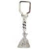 Llavero San Fermin plata silueta