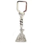 Llavero San Fermin plata silueta