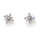 Pendientes Solitarios 4 garras 0.40