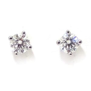 Pendientes Solitarios 4 garras 0.40