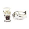 Pendientes rombo oro blanco
