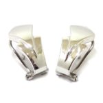 Pendientes rombo oro blanco