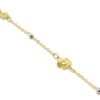 Pulsera FINA bolitas FLORES oro