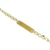 Pulsera IDENTIDAD NIÑA barbada oro