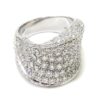 Anillo diamantes pavé oro blanco
