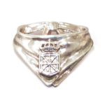 Colgante pañuelico escudo Navarra plata