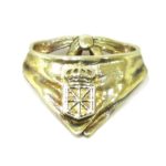 Colgante pañuelico Navarra plata baño oro