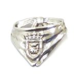 Colgante pañuelico escudo Pamplona plata