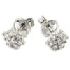 Pendientes orla 14 diamantes 0.60cts oro