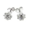 Pendientes orla 18 diamantes 0.57cts oro