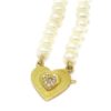 Collar perlas cierre oro amarillo diamantes