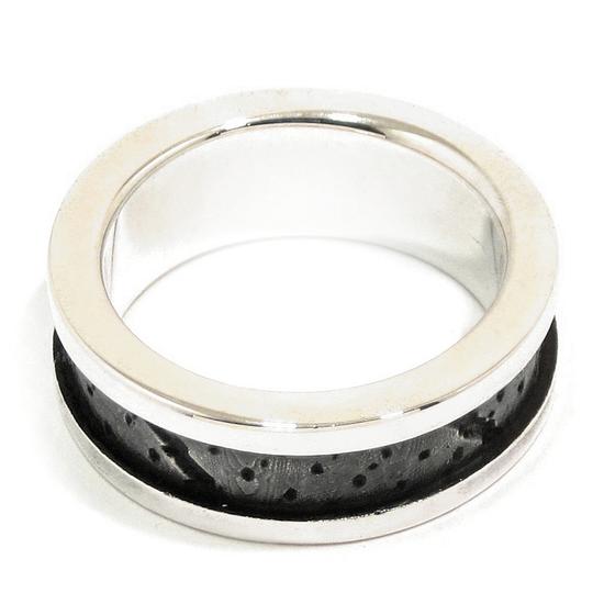 Alianza plata banda relieve DG
