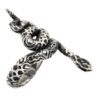 Anillo serpiente completa plata antigua
