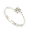 Anillo solitario diamante 0.21ct garras oro