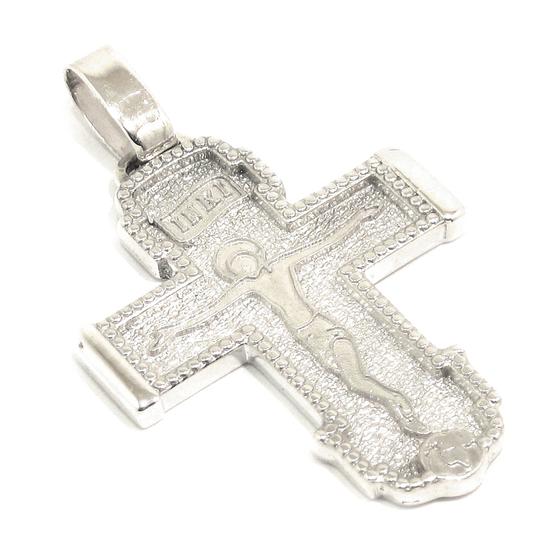 Cruz colgante bizantina 32mm plata