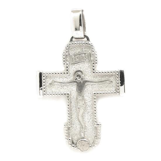 Cruz colgante bizantina 32mm plata