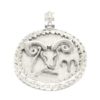 Medalla zodiaco capricornio 22mm plata