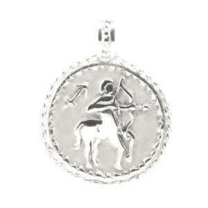Medalla zodiaco sagitario 22mm plata