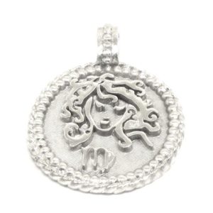 Medalla zodiaco virgo 22mm plata