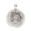Medalla zodiaco virgo 22mm plata