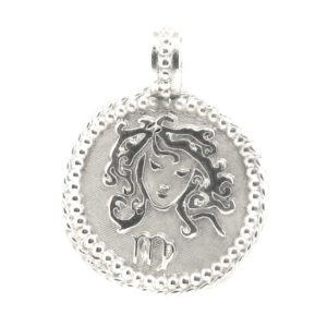 Medalla zodiaco virgo 22mm plata