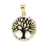 Colgante arbol vida 16mm oro