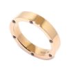 Anillo alianza diamantes negros oro rosa