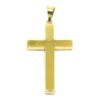 Colgante Cruz recta 29mm gruesa oro amarillo