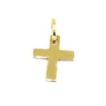 Colgante Cruz recta 11mm oro amarillo