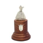 Figura San Fermin Plata con peana