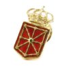 Pin escudo Navarra 21mm esmaltado Plata amarilla
