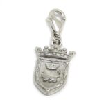 Colgante Charm Escudo Pamplona Plata