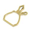Colgante San Fermin 20mm silueta oro