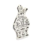 Colgante San Fermin moderno 40mm plata