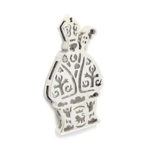 Colgante San Fermin moderno 40mm plata