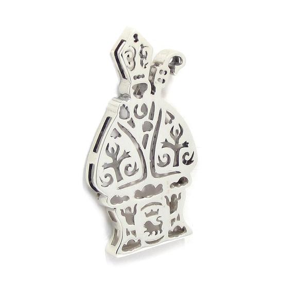 Colgante San Fermin moderno 40mm plata